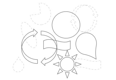 陽光、循環(huán)、綠色、科技因素構(gòu)成正能量科技新LOGO圖形聯(lián)想